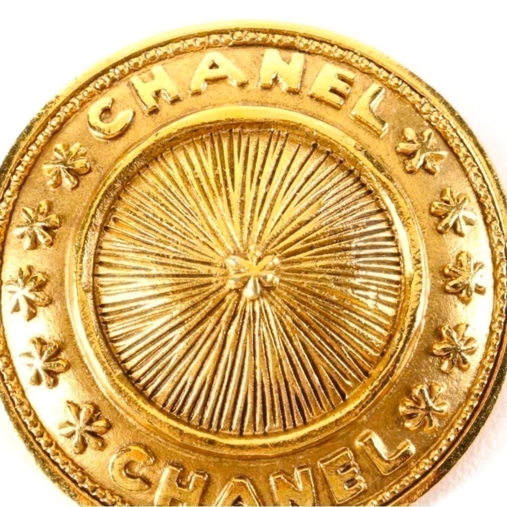 Vintage gold Chanel Brooch.